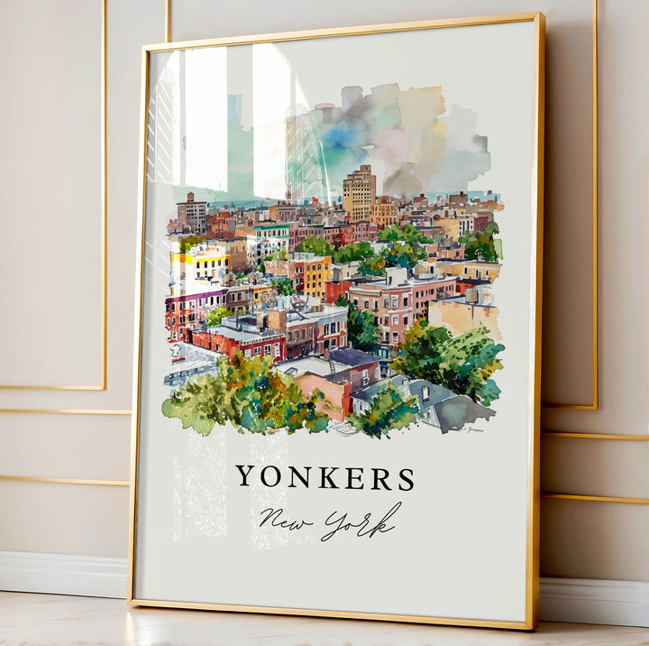 Yonkers wall art - New York, Yonkers print, Yonkers New York Wedding gift, Yonkers NYC Birthday present, Custom Text, Perfect Gift