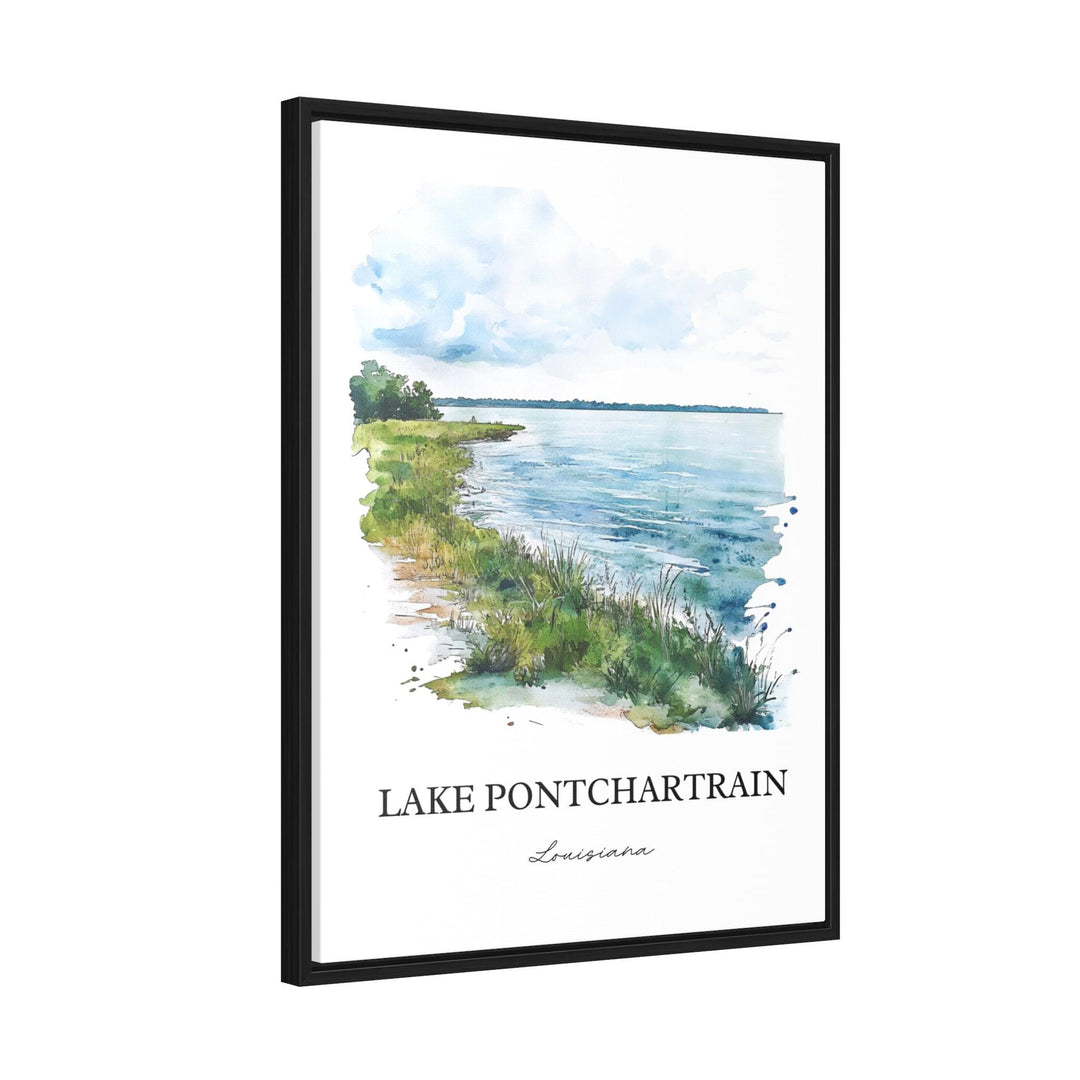 Lake Pontchartrain Art, New Orleans Print, Louisiana Watercolor Art, Lake Pontchartrain Gift, Travel Print, Travel Poster, Housewarming Gift