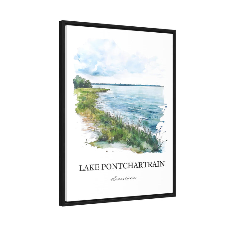 Lake Pontchartrain Art, New Orleans Print, Louisiana Watercolor Art, Lake Pontchartrain Gift, Travel Print, Travel Poster, Housewarming Gift