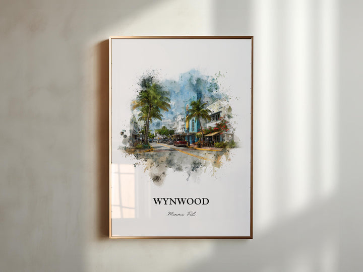 Wynwood, Florida – Watercolor Art Print
