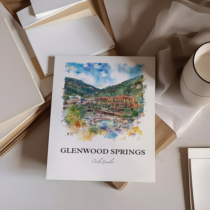 Glenwood Springs Art, White River National Forest Print, Colorado Art, Glenwood Springs Gift, Travel Print, Travel Poster, Housewarming Gift