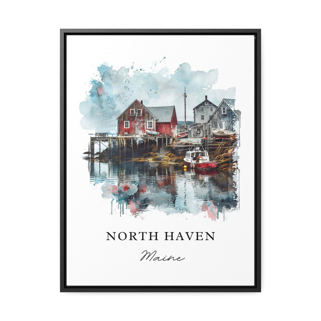 North Haven, Maine, Maine – Watercolor Art Print
