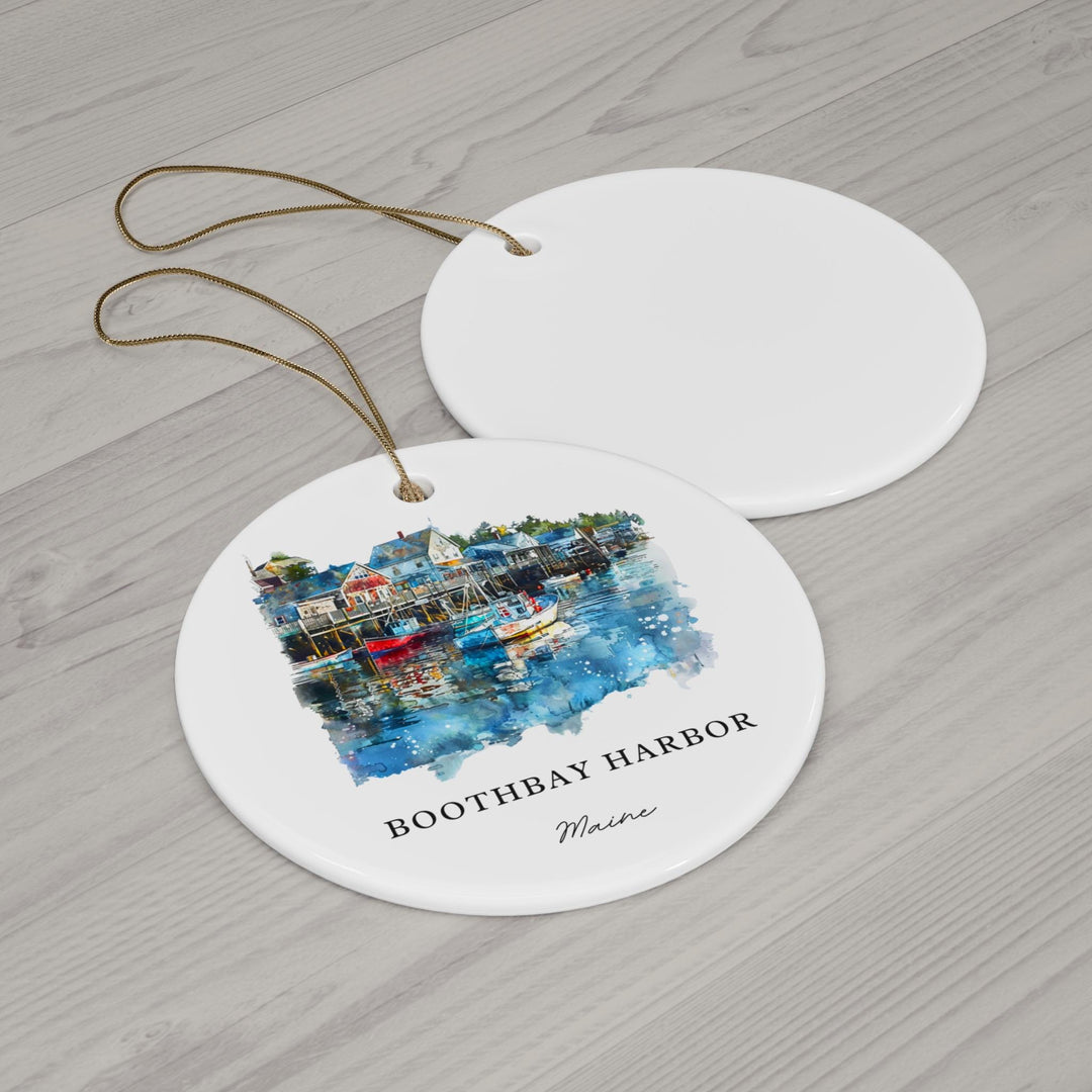 Boothbay Harbor Christmas Ornament