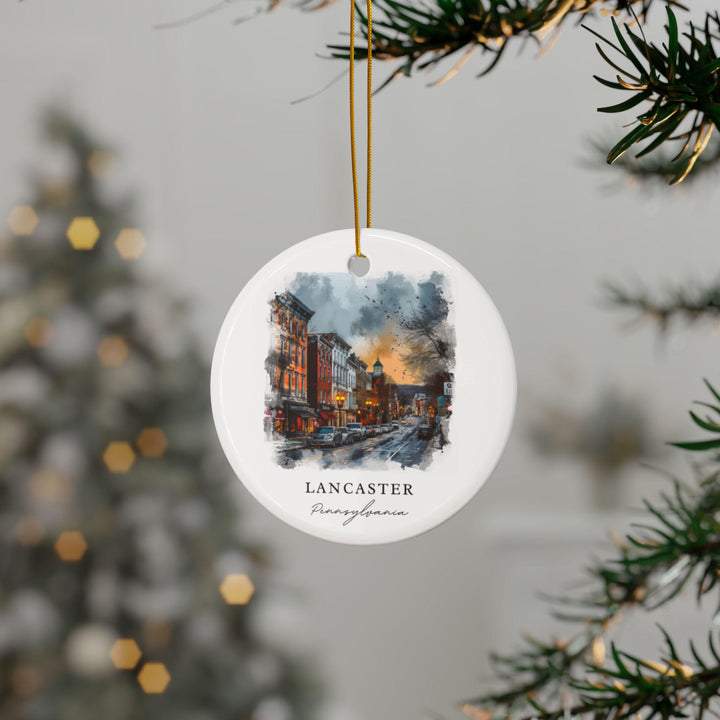 Lancaster PA Ornament: Unique Lancaster Souvenir, Lancaster Xmas Decor, and Authentic Lancaster Pennsylvania Gift