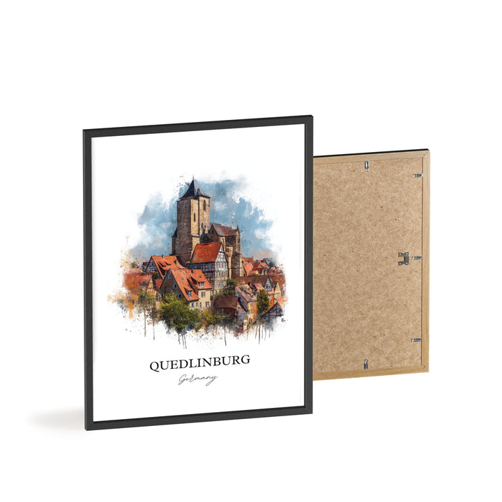Quedlinburg, Germany – Watercolor Art Print