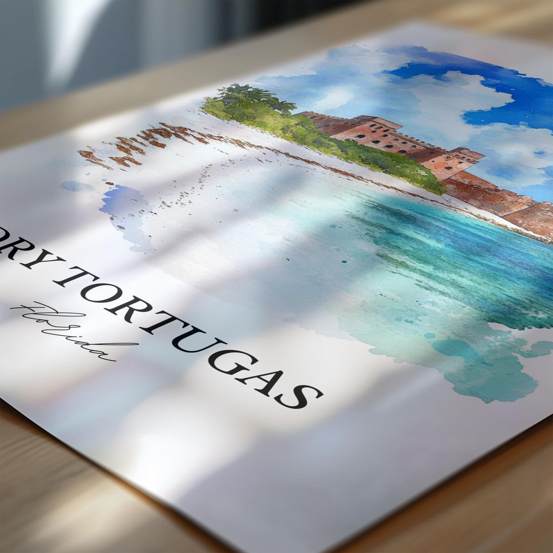 Dry Tortugas, Florida, USA – Watercolor Art Print
