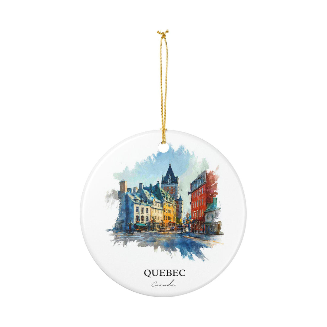 Quebec Canada Ornament: Unique Quebec City Souvenir, Quebec Xmas Decor, and Authentic Quebec Canada Gift