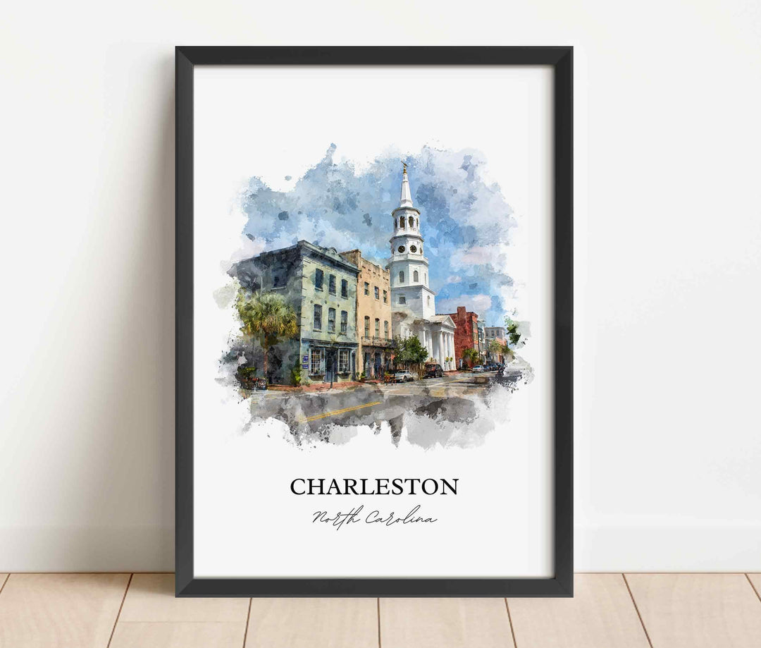 Charleston, South Carolina – Watercolor Art Print