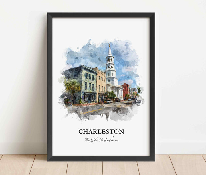 Charleston, South Carolina – Watercolor Art Print