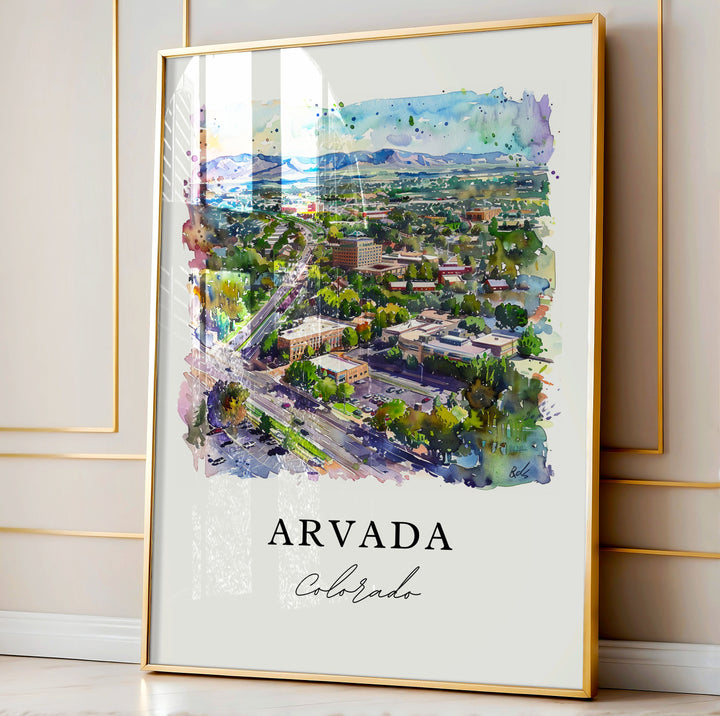 Arvada, Colorado – Watercolor Art Print