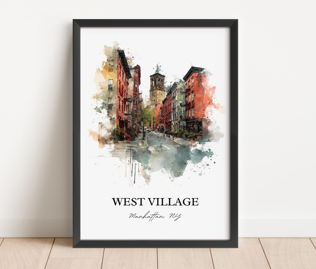 West Village, NYC – Watercolor Art Print