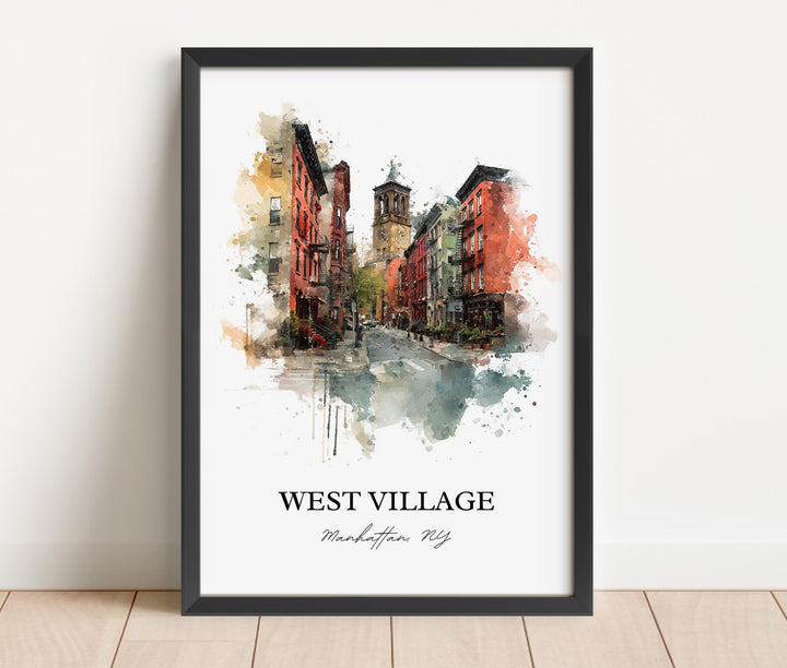 West Village, NYC – Watercolor Art Print