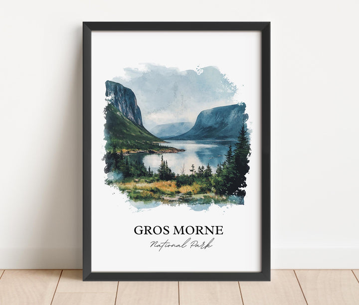 Gros Morne National Park Art, Newfoundland and Labrador Print, Gros Morne National Park Gift, Travel Print, Travel Poster, Housewarming Gift