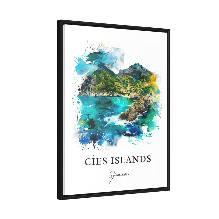 Cíes Islands Art, Cíes Islands Print, Cíes Islands Watercolor, Pontevedra Spain Gift, Galicia Travel Poster, Housewarming Gift