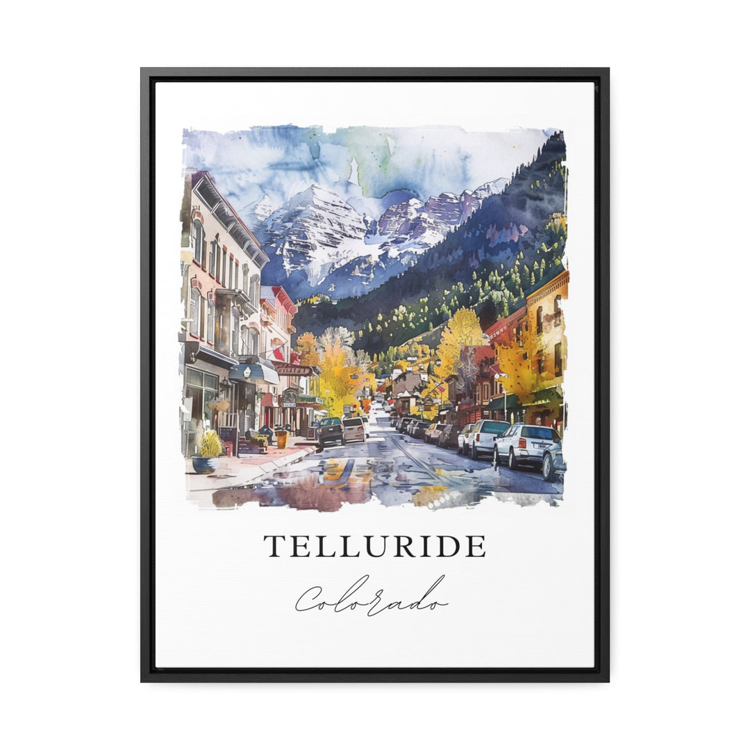 Telluride CO Wall Art, Telluride Print, Telluride CO Watercolor, Telluride Gift, Telluride