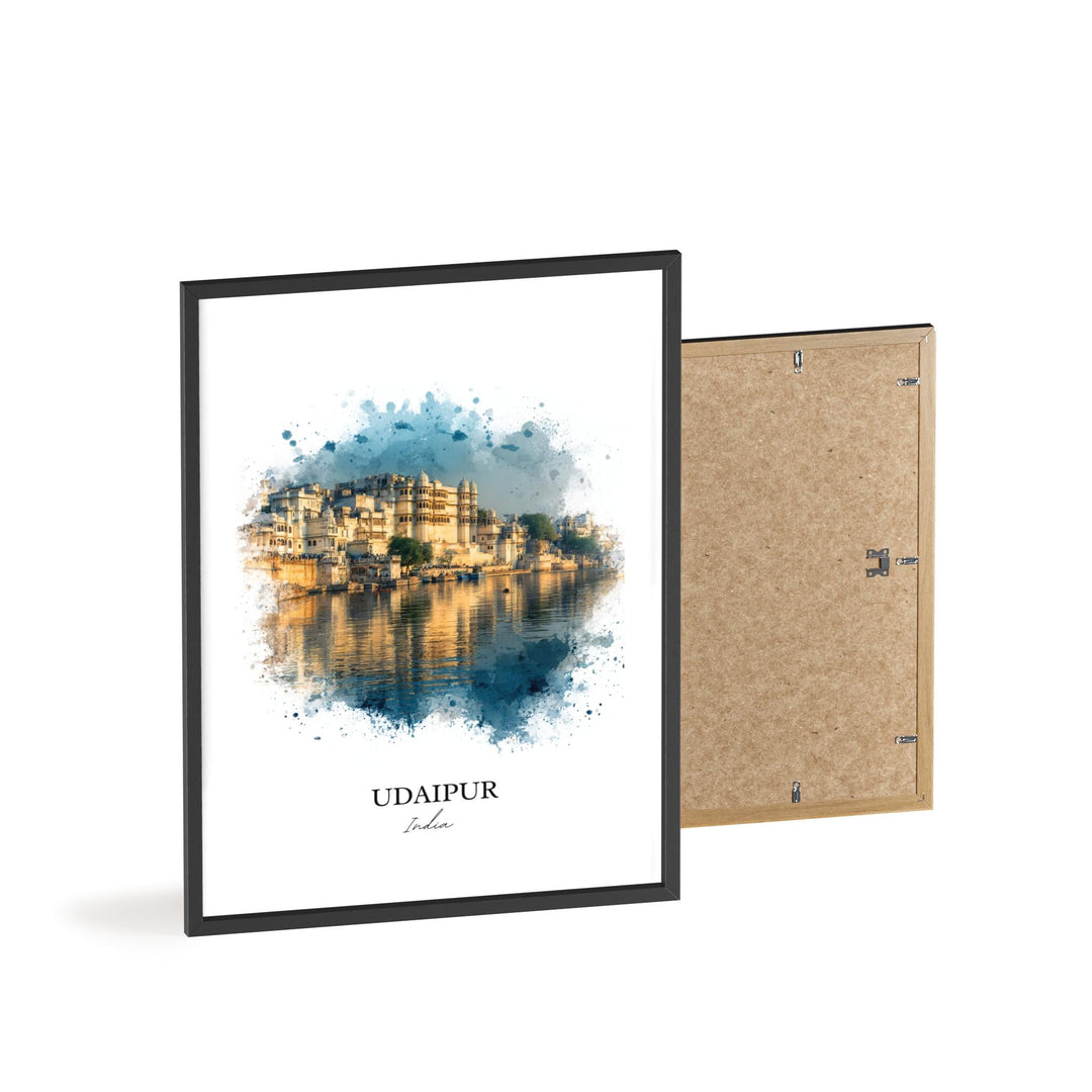 Udaipur, India – Watercolor Art Print