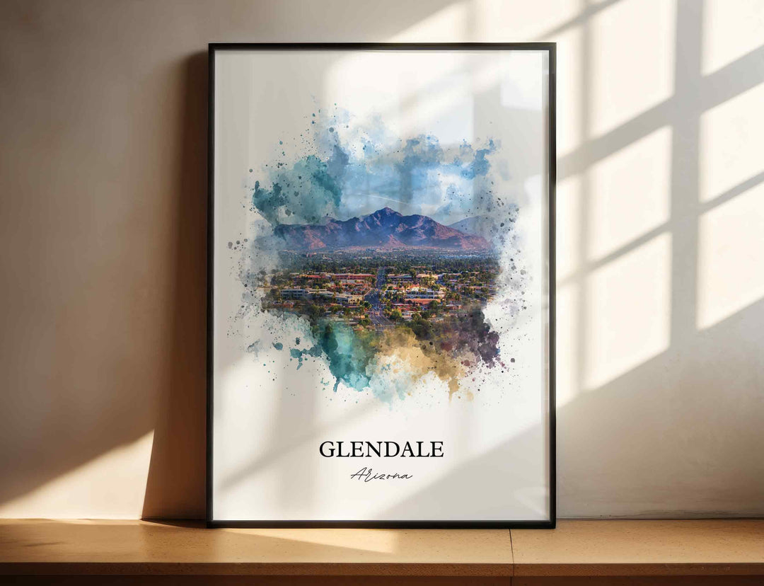 Glendale, Arizona – Watercolor Art Print
