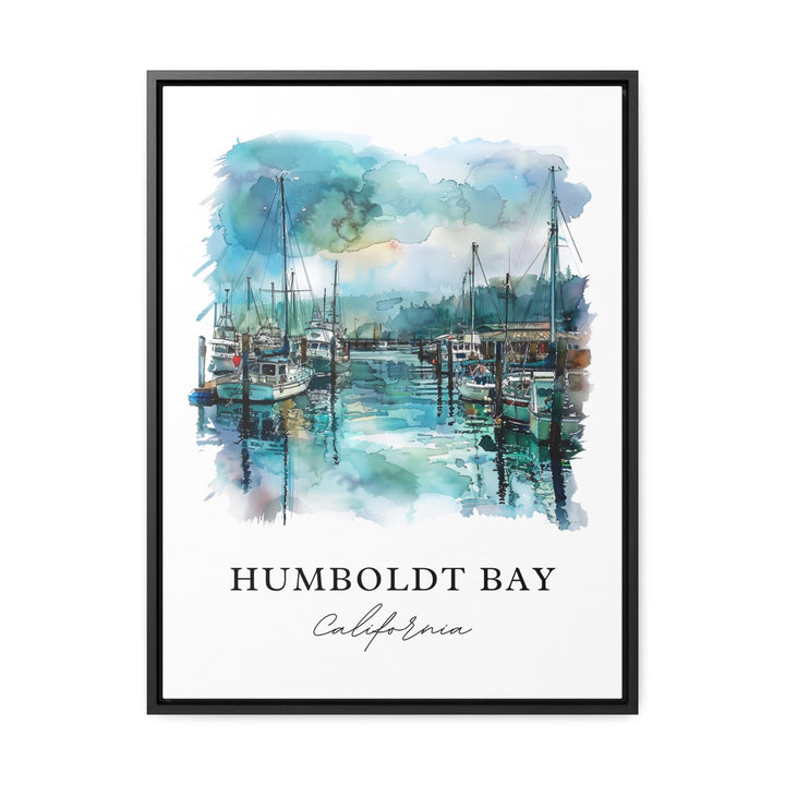 Humboldt Bay Wall Art, Humboldt CA Print, Humboldt Bay Watercolor, Humboldt California Gift,