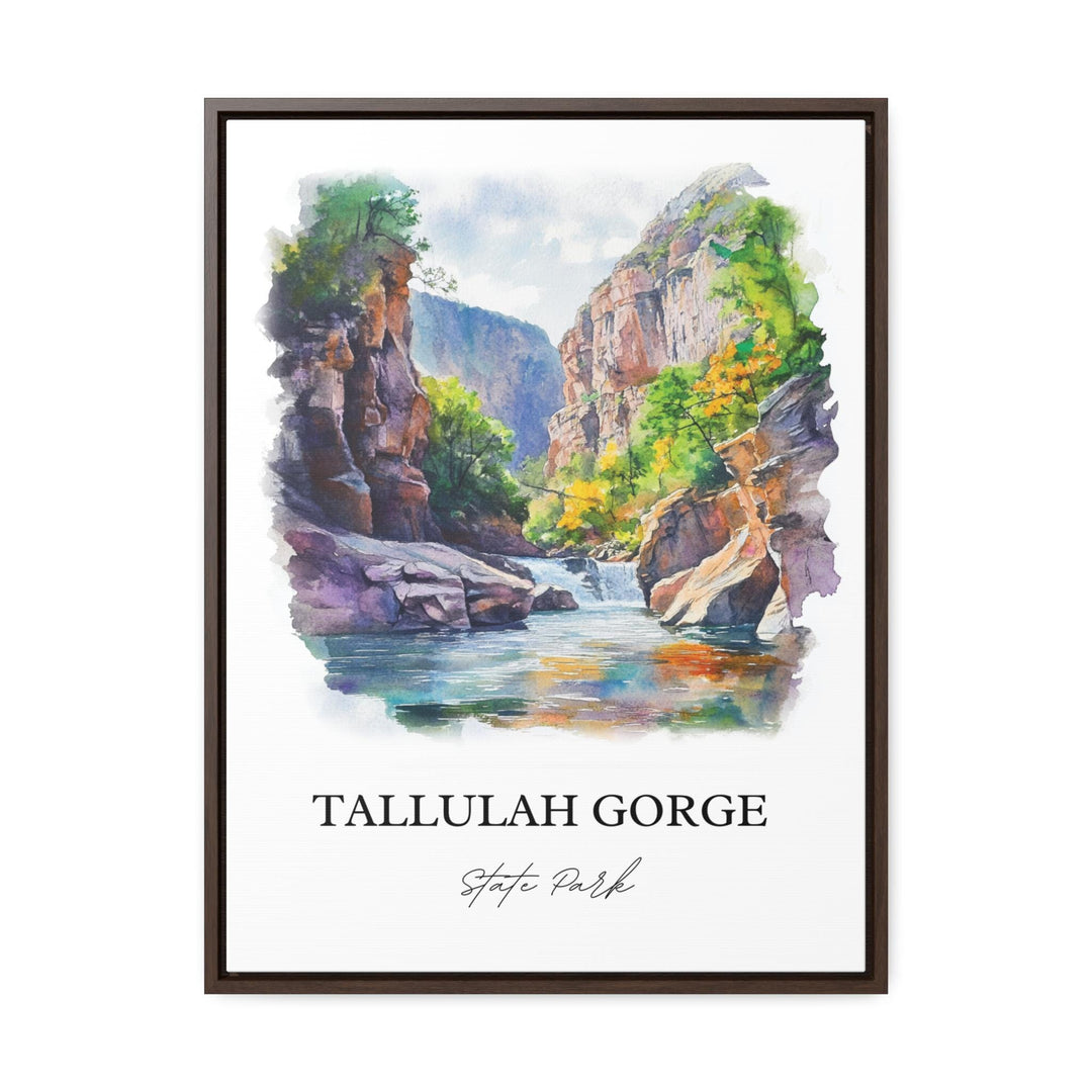 Tallulah Gorge, Georgia, USA – Watercolor Art Print
