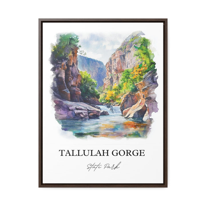 Tallulah Gorge, Georgia, USA – Watercolor Art Print