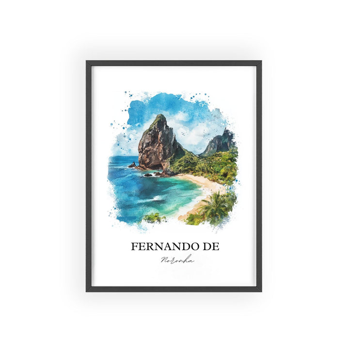 Fernando de Noronha, Brazil – Watercolor Art Print