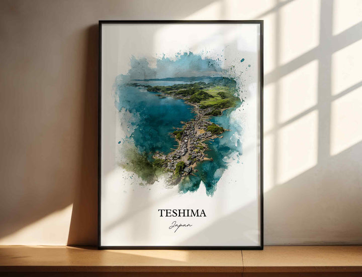 Teshima, Japan – Watercolor Art Print