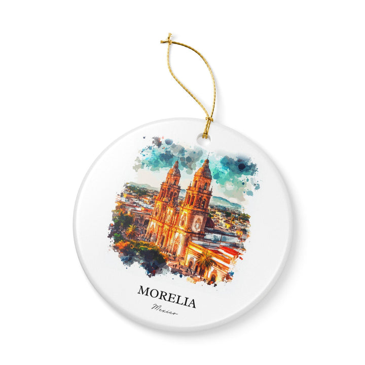 Morelia MX Ornament: Unique Morelia Souvenir, Morelia Mexico Xmas Decor, and Authentic Morelia Gift