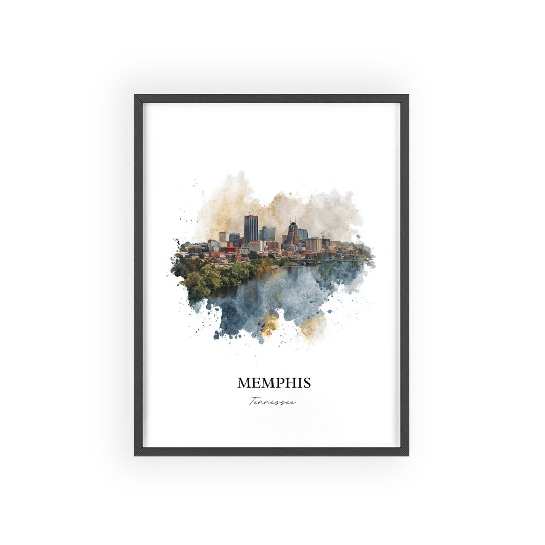 Memphis, Tennessee – Watercolor Art Print
