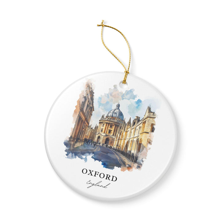 Oxford, England Ornament: Unique Oxford England Souvenir, England Xmas Decor, and Authentic Oxford UK Gift
