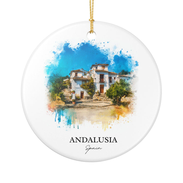 Andalusia Spain Ornament: Unique Andalusia Souvenir, Andalusia Xmas Decor, and Authentic Andalusia Spain Gift