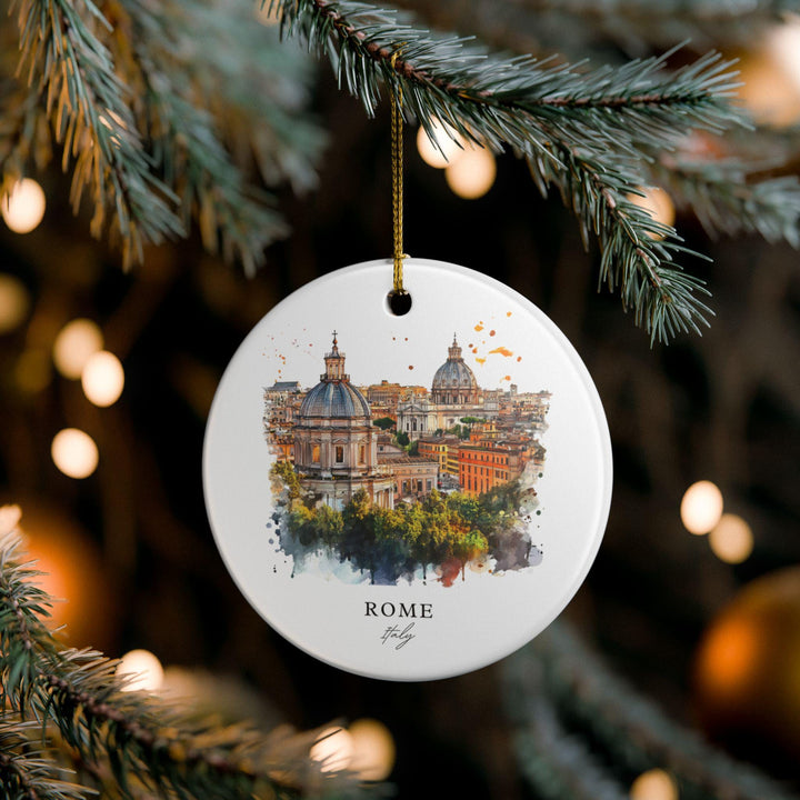 Rome Italy Ornament: Unique Rome IT Souvenir, Italy Xmas Decor, and Authentic Rome Italy Gift