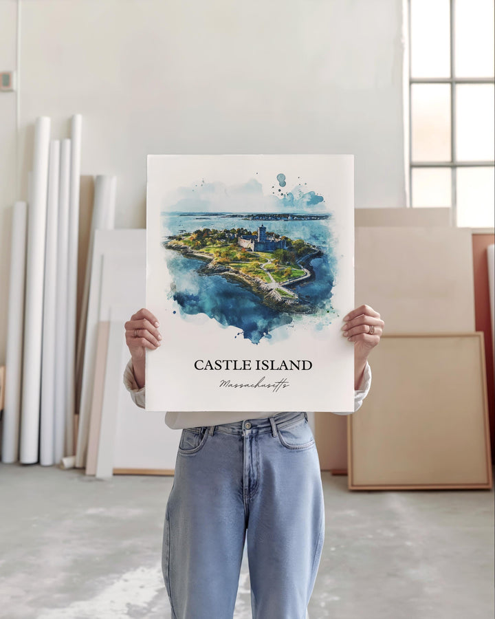 Castle Island Boston Wall Art - Massachusetts Print