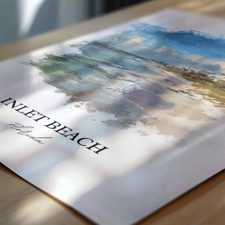 Inlet Beach, FL – Watercolor Art Print
