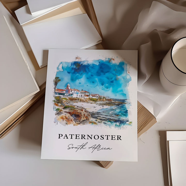 Paternoster Wall Art, Paternoster SA Print, West Coast South Africa Art, Paternoster Gift,