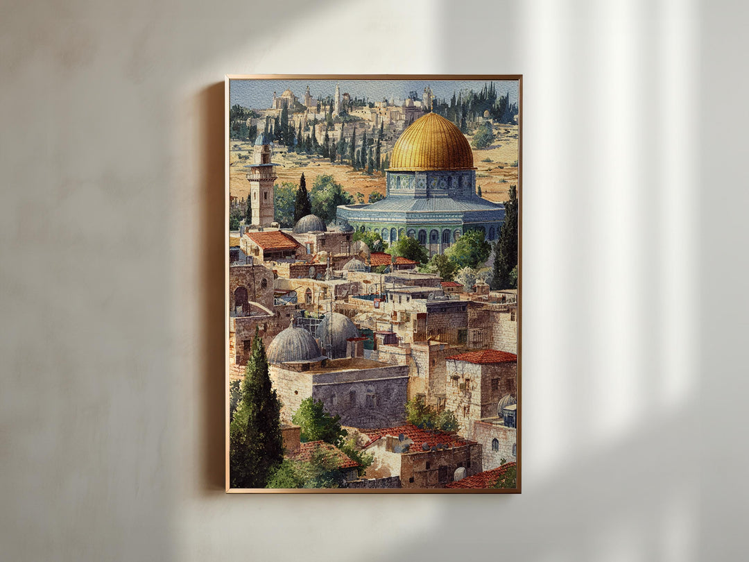 Jerusalem, Israel – Watercolor Art Print
