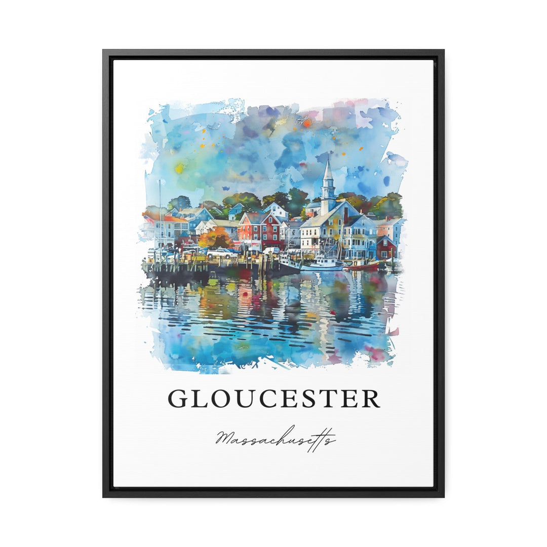 Gloucester Massachusetts Art, Cape Ann Print, Gloucester MA Watercolor, Gloucester Mass Gift,