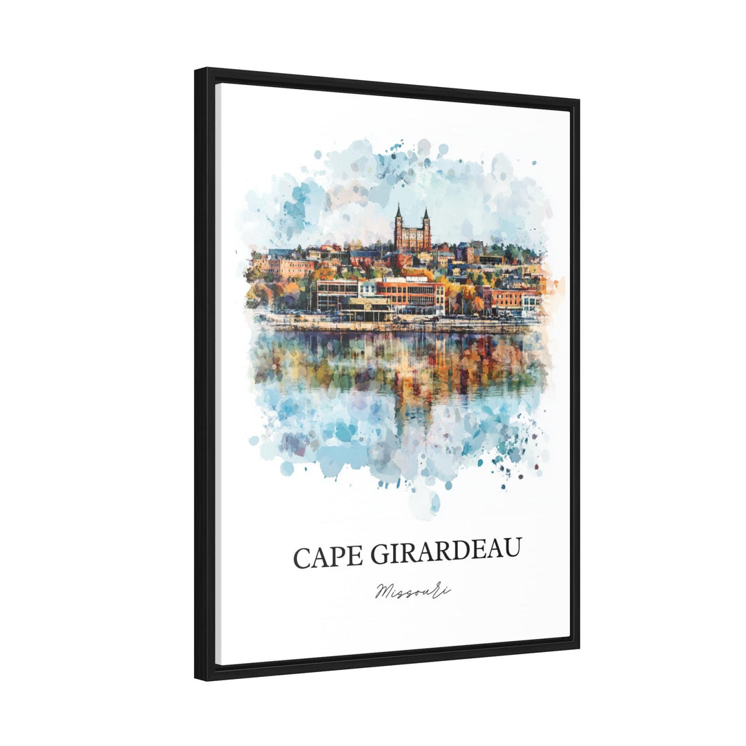 Cape Girardeau Wall Art, Scott County MO Print, Missouri Watercolor Art, Cape Girardeau Gift, Travel Print, Travel Poster, Housewarming Gift