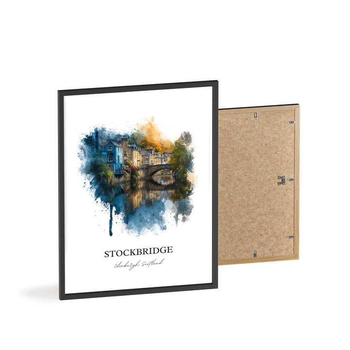 Stockbridge, Edinburgh, Scotland – Watercolor Art Print