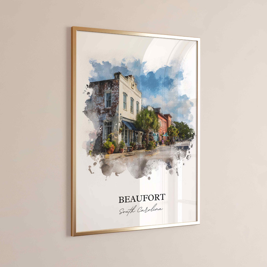 Beaufort, South Carolina – Watercolor Art Print