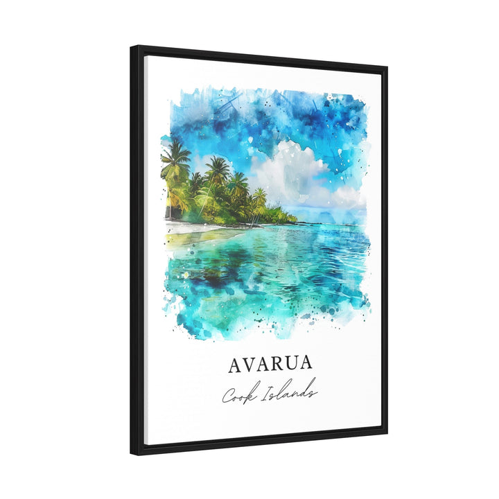 Avarua Wall Art, Avarua Print, Cook Islands Watercolor, Avarua Cook Islands Gift, Travel Poster, Housewarming Gift