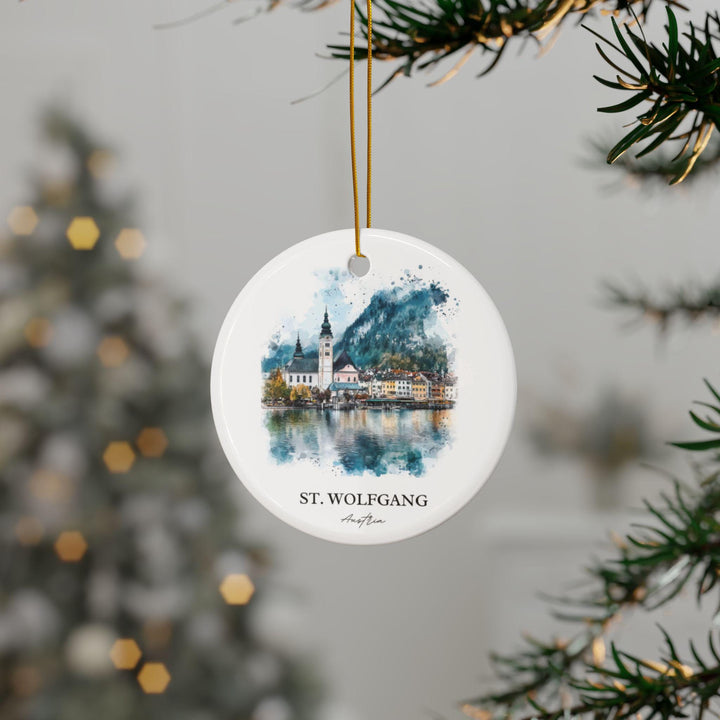 St. Wolfgang Ornament: Unique Austrian Souvenir, Austria Xmas Decor, and Authentic Switzerland St. Wolfgang