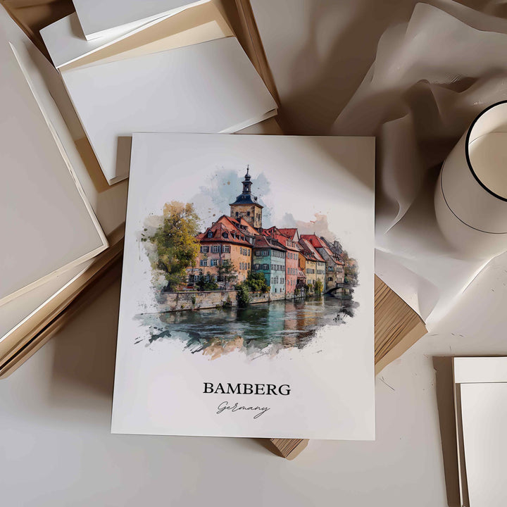Bamberg, Germany – Watercolor Art Print
