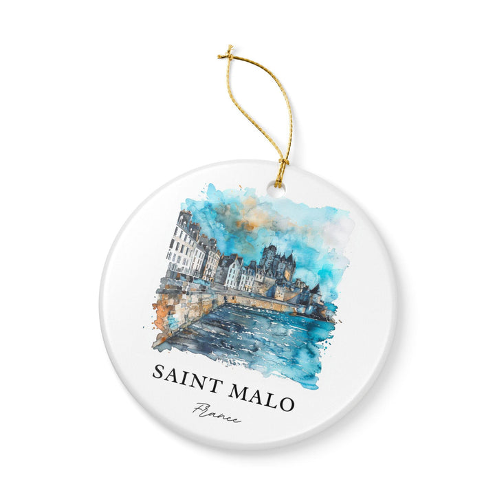 Saint Malo Ornament: Unique Saint Malo Souvenir, France Xmas Decor, and Authentic Saint Malo France Gift