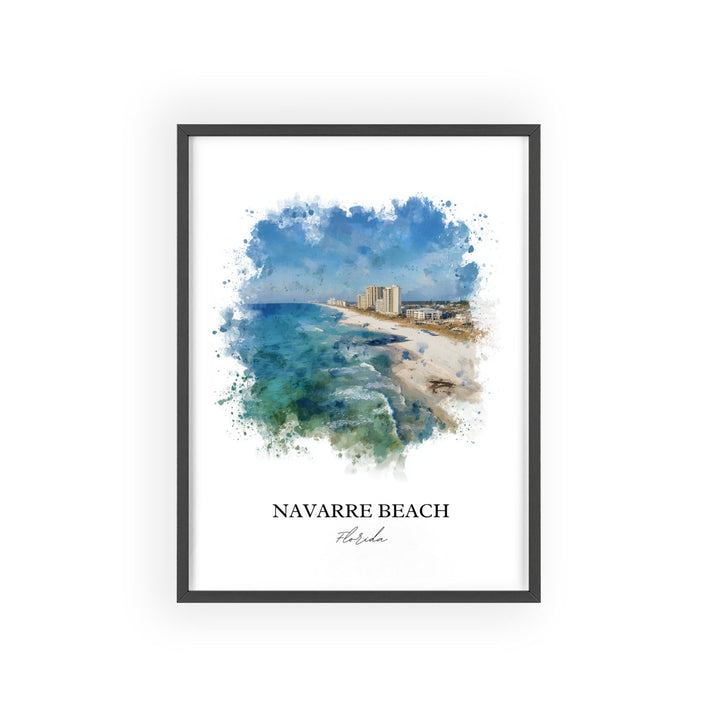Navarre Beach, Florida – Watercolor Art Print