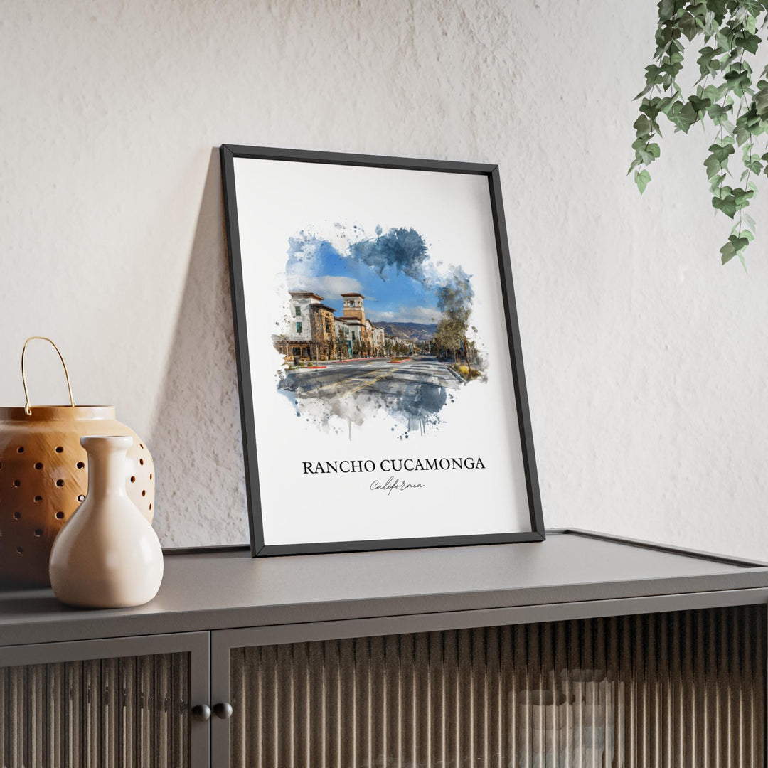 Rancho Cucamonga Art, Rancho Cucamonga Print, California Art, San Gabriel Mountains Gift, Travel Print, Travel Poster, Housewarming Gift
