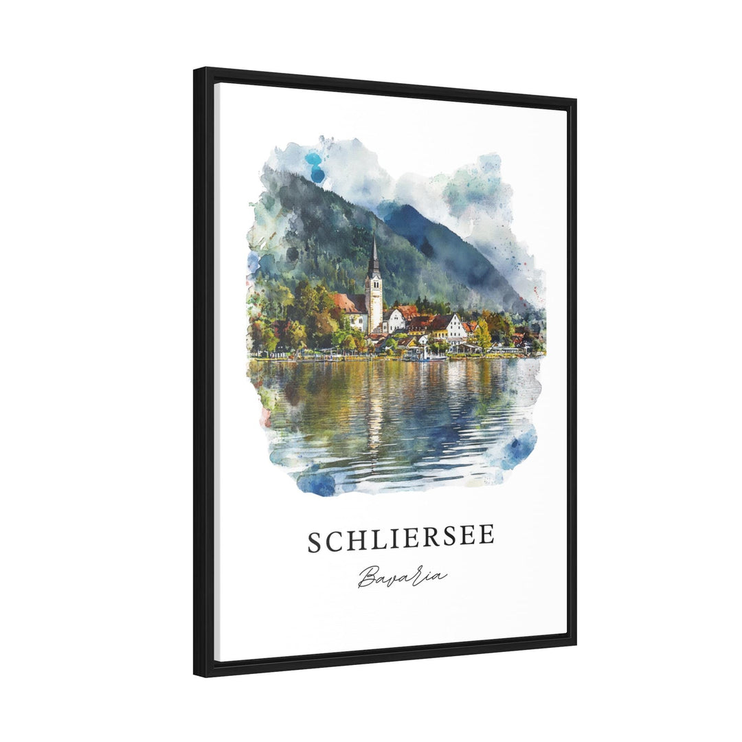 Schliersee Wall Art, Bavaria Region Print, Schliersee Watercolor Art, Bavaria Germany Gift,