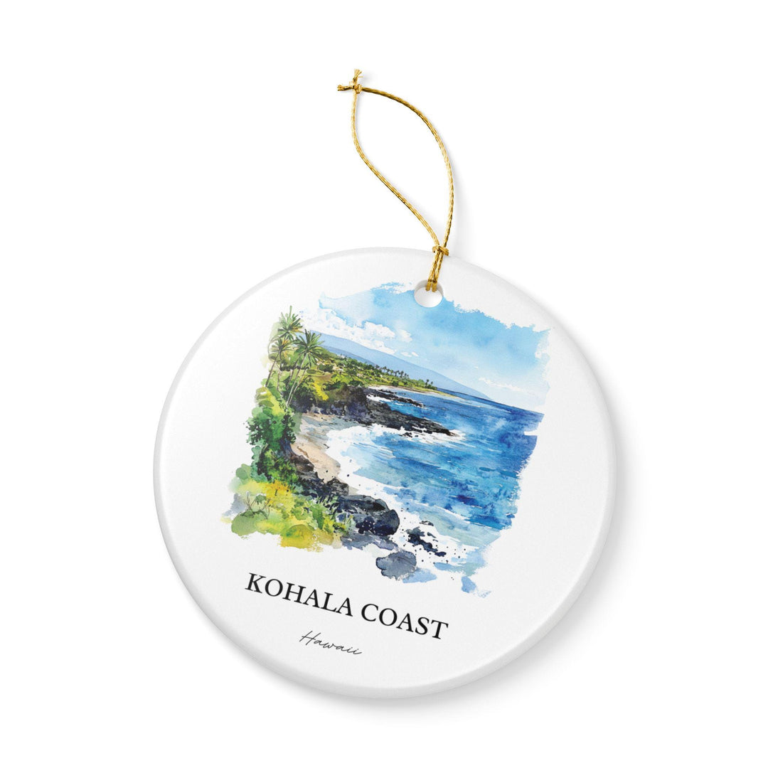 Kohala Coast Ornament: Unique Kohala Coast Souvenir, Hawaii Xmas Decor, and Authentic Big Island Hawaii Gift