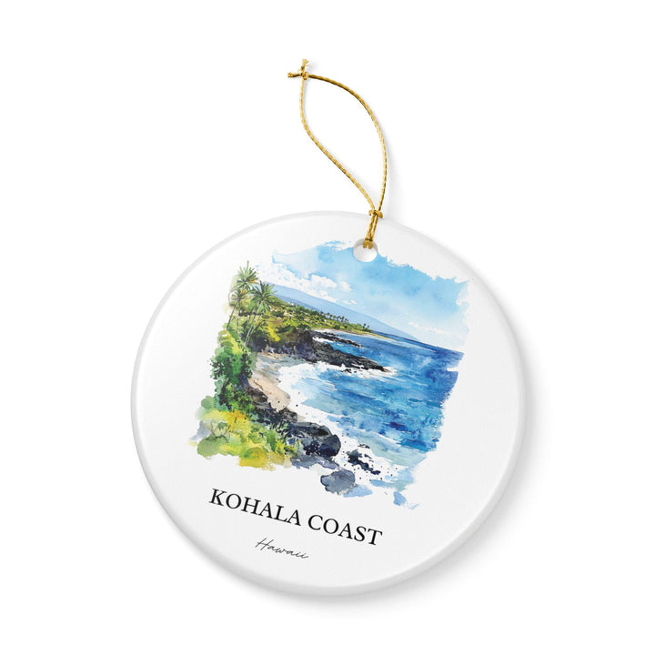 Kohala Coast Ornament: Unique Kohala Coast Souvenir, Hawaii Xmas Decor, and Authentic Big Island Hawaii Gift