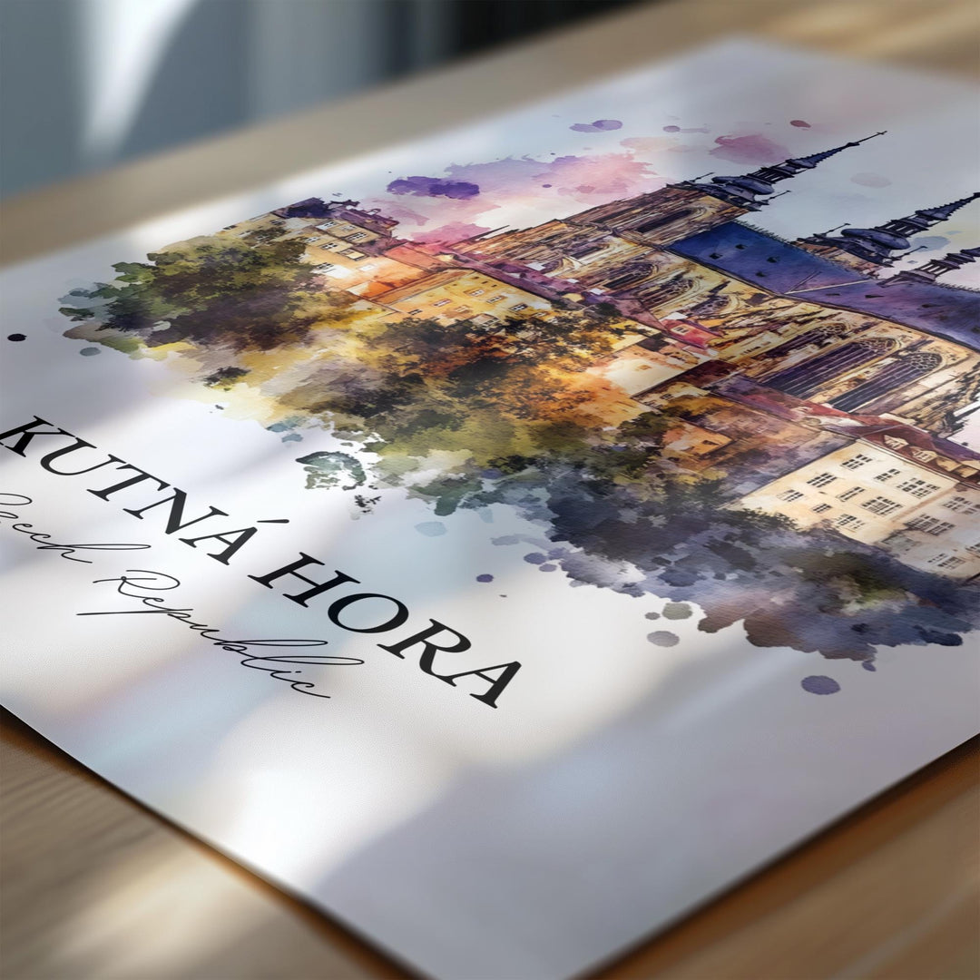 Kutna Hora, Czech Republic – Watercolor Art Print