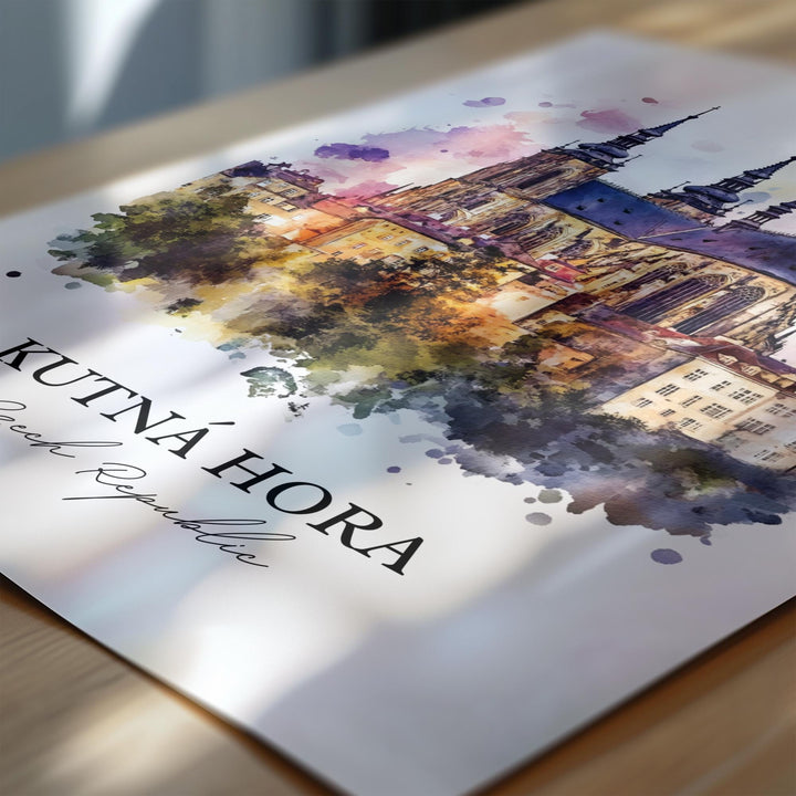 Kutna Hora, Czech Republic – Watercolor Art Print